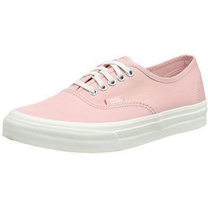 Vans Authentieke slanke uniseks low-top sneakers voor volwassenen, Roze Geborsteld Twill Perzikleer Blanc De Blanc, 42 EU