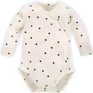 Pinokio Bodysuit Buttoned TRES BIEN, 100% katoen, ecru met polka dot, meisjes 56-74 (74), ecru polkadot, 74 cm