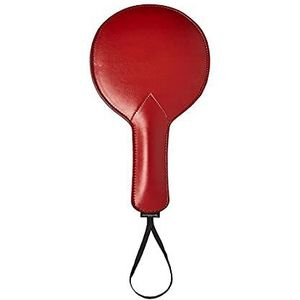 Sportsheets Saffron Vegan Ping Pong Paddle, Sturdy, Black and Red