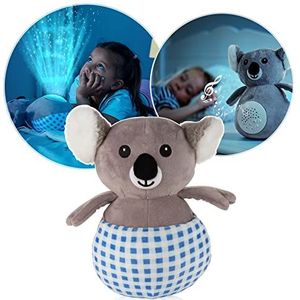 Koko Koala Pluche nachtlampje en knuffeldier met sterrenhemelprojector voor kinderen en baby's