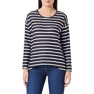 Blue Seven Damesshirt met lange mouwen, zwart, 36