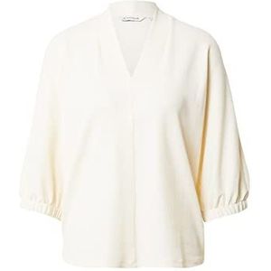 TOM TAILOR Dames T-shirt met ballonmouwen 1032714, 28130 - Soft Buttercream, M