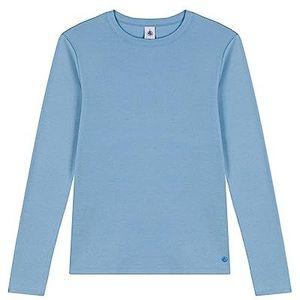 Petit Bateau T-shirt met lange mouwen voor dames, Blauw, XS