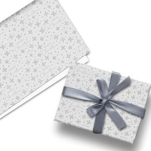 Glick Luxe gevouwen wrap, drie vellen sneeuwjacht geschenkverpakking, kerst inpakpapier, Xmas veelkleurig papier