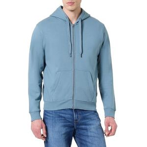 Replay Basics Sweatjack voor heren, met ritssluiting en capuchon, 388 Steel Blue, XS