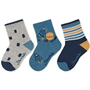 Sterntaler Uniseks kindersokken, lichtgrijs, gemêleerd, 18 EU