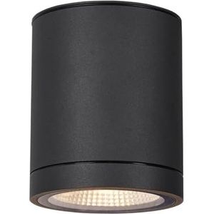 SLV plafondopbouwarmatuur ENOLA ROUND M/verlichting voor wanden, wegen, ingangen, tuinlamp / IP65 3000/4000K 10 W 700/800 lm antraciet 38 graden