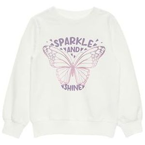 Sweater - Geribbelde Kraag - Sweatstof - Motiefprint - Lange Mouw