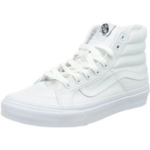 Vans SK8-HI Slim Sneakers voor volwassenen, uniseks, Wit canvas Truwht L5r, 35 EU