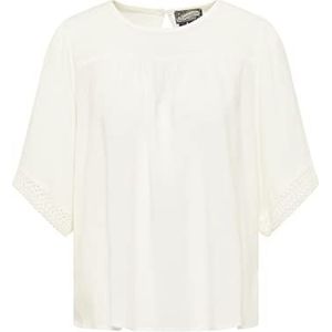 DreiMaster Vintage Dames blouseshirt, wolwit, S