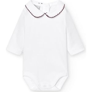 BABIDU Body met lange mouwen van 100% katoen, babyrompertje van zachte stof, ademend en hypoallergeen, voor de gevoelige huid, piqué-body's met polokraag, uniseks kleding