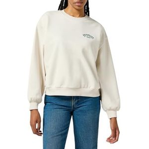 Wrangler Oversized sweatshirt voor dames, vintage wit, XL, Vintage Wit, XL