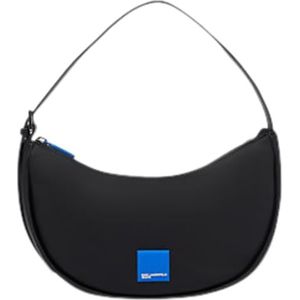 Karl Lagerfeld Jeans, Dames, Box Logo Soft Half Moon,Zwart, One size