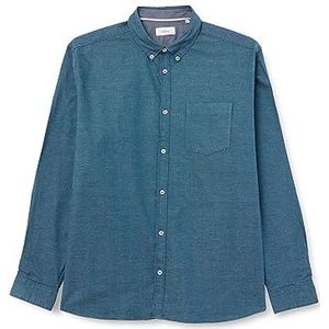 s.Oliver Big Size herenhemd met lange mouwen, blauw groen, XXL, blauwgroen., XXL