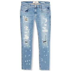 Replay Heren Anbass Jeans, 10 Light Blue, 3234