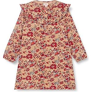 Noa Noa miniature Girl's Mini Girl AlvaNNM Jurk, Print Bruin/Rood, 116/6Y