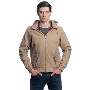 Harrington Lichte jas met capuchon, marineblauw, Beige, S