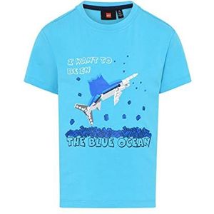 LEGO Jongens T-shirt LWTaylor 302, 593 Bright Blue, 104 Unisex, Volwassenen
