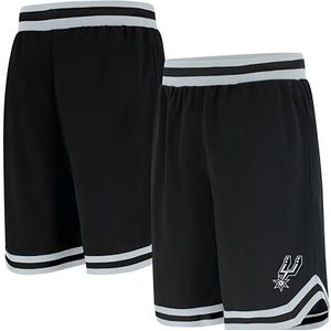UNK NBA Basketbalshorts voor heren, mesh, Activewear, teamlogo, zwart
