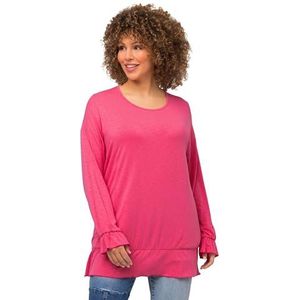 Ulla Popken Dames T-shirts, rozerood, 46/48 NL