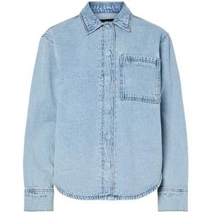 Pcjophine Ls Denim Shirt, blauw (light blue denim), S