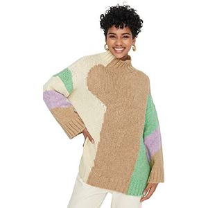 Trendyol Acryl Trui - Bruin - Regular M Brown, BRON, M