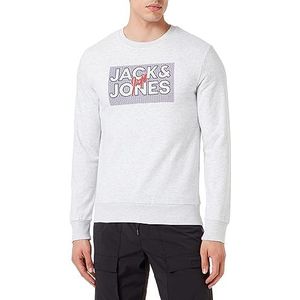 Bestseller A/S Heren Jjmarius Sweat Crew Neck Trui, White Melange, M