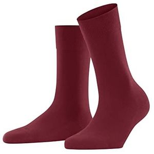 FALKE Dames Sokken Sensitive London W SO Katoen Met comfort tailleband 1 Paar, Rood (Scarlet 8228) nieuw - milieuvriendelijk, 35-38