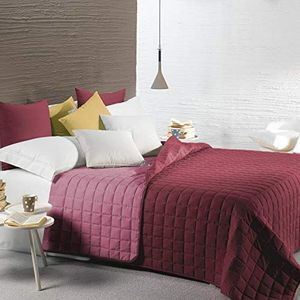 Caleffi 1002631 microvezel sprei voor Frans bed en Frans bed, bordeaux