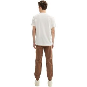 TOM TAILOR Denim Regular Tapered broek voor heren, 14525 - Chocolate Brown Beige, XL