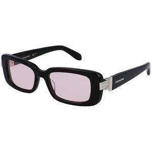 Salvatore Ferragamo Unisex SF1105S zonnebril, 005 Black/Pink, 52, 005 zwart/roze, 52