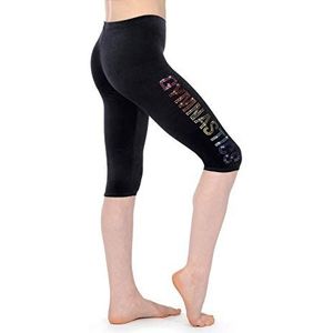 The Zone Leggings glad fluweel met motief LM1