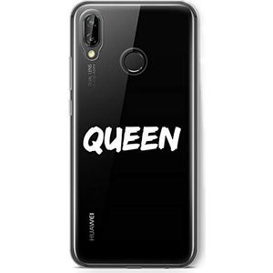 Zokko Beschermhoes voor Huawei P20 Lite Queen – zacht, transparant, wit