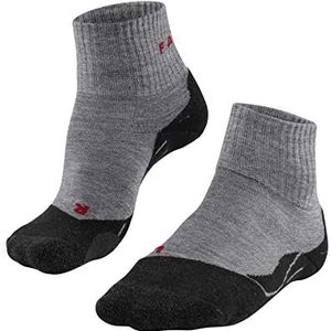 FALKE Heren Wandelsokken TK2 Explore Short M Sso wol functioneel materiaal anti-blaar dik 1 paar, Grijs Light Grey 3403, 42-43