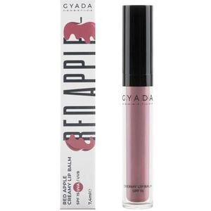GYADA COSMETICS, Red Apple Creamy Lip Balm SPF15-02 Royal Gala, Mauve Ton, neutraal, koud, gekleurde lippenbalsem, beschermt tegen UVA- en UVB-stralen, voedend en versterkend, 7,4 ml