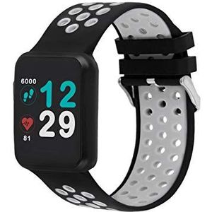 X-WATCH KETO Sun Reflect Smart Watch, 54044, fitnesstracker, hartslagmeter, IP68 waterdicht, batterij tot 20 dagen, Android & iOS - Night Grey