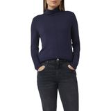 comma casual identity - Trui - Marine - Aansluitende Pasvorm - Lange Mouw