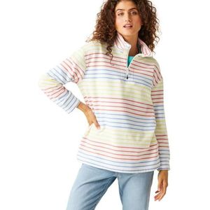 Regatta Dames Bayletta Halz Zip Sweatshirt, Witte Multi Streep, 36