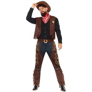 Amscan 9918994 - Heren World Book Day Western Cowboy Volwassen Fancy Dress Costume Maat: Medium