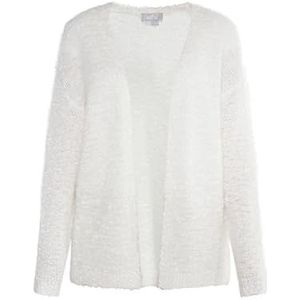 Gaya Gebreide cardigan voor dames, wolwit, M/L