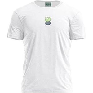 Bona Basics, Digitaal bedrukt basic T-shirt voor heren,% 100 katoen, wit, casual, heren bovenstuk, maat: L, wit, L