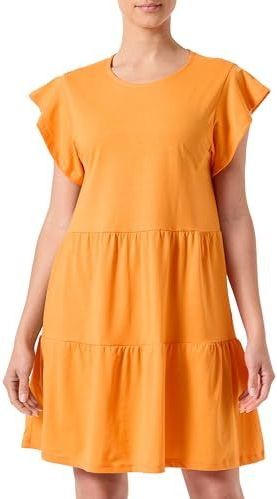 VILA - VISummer - Zomerjurk - Oranje - Korte Lengte - Losse Pasvorm