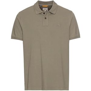 camel active Poloshirt met korte mouwen voor heren, regular fit, van puur katoen, Kaki, M