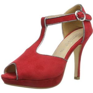 Andrea Conti 0617413 Damessandalen, Rood Rood 021, 42 EU