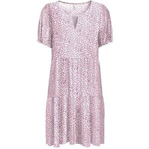ONLY Dames Onlnova Life Vis Thea Kh Dress AOP, Fuchsia Fedora, S
