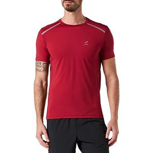 Energgetics Aino II T-shirt voor heren, Red Dark, XL