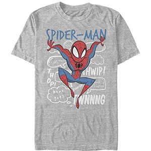 Marvel Spider-Man Classic - Spidey Doodle Thoughts Unisex Crew neck T-Shirt Melange grey L