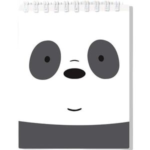 KARACTERMANIA Wir sind Bären Panda-notitieboek, spiraalbinding, roze, 38 cm