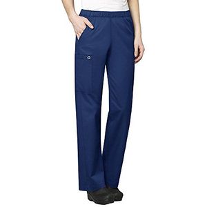 WonderWink 501XNAVY4XL Wonder Work Pull-On Cargo Broek voor dames, marine, uitgebreide 4XL maat