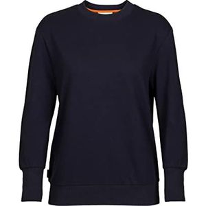 Icebreaker Dames Central II Sweater - Dames Sweatshirt - Merino Wol Mid Layer - Midnight Navy, S
